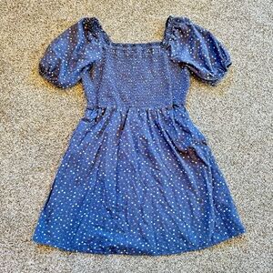 Universal Thread Blue Floral Pocket Dress (Size S)